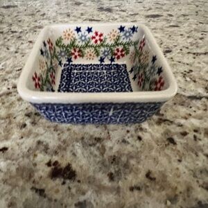 Polish pottery small serving bowl